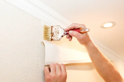 Pose de papier peint à Concoules — revêtements muraux et toiles de verre